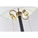 Canada 60.5 inch 100.00 watt Antique Brass/Black Floor Lamp Portable Light